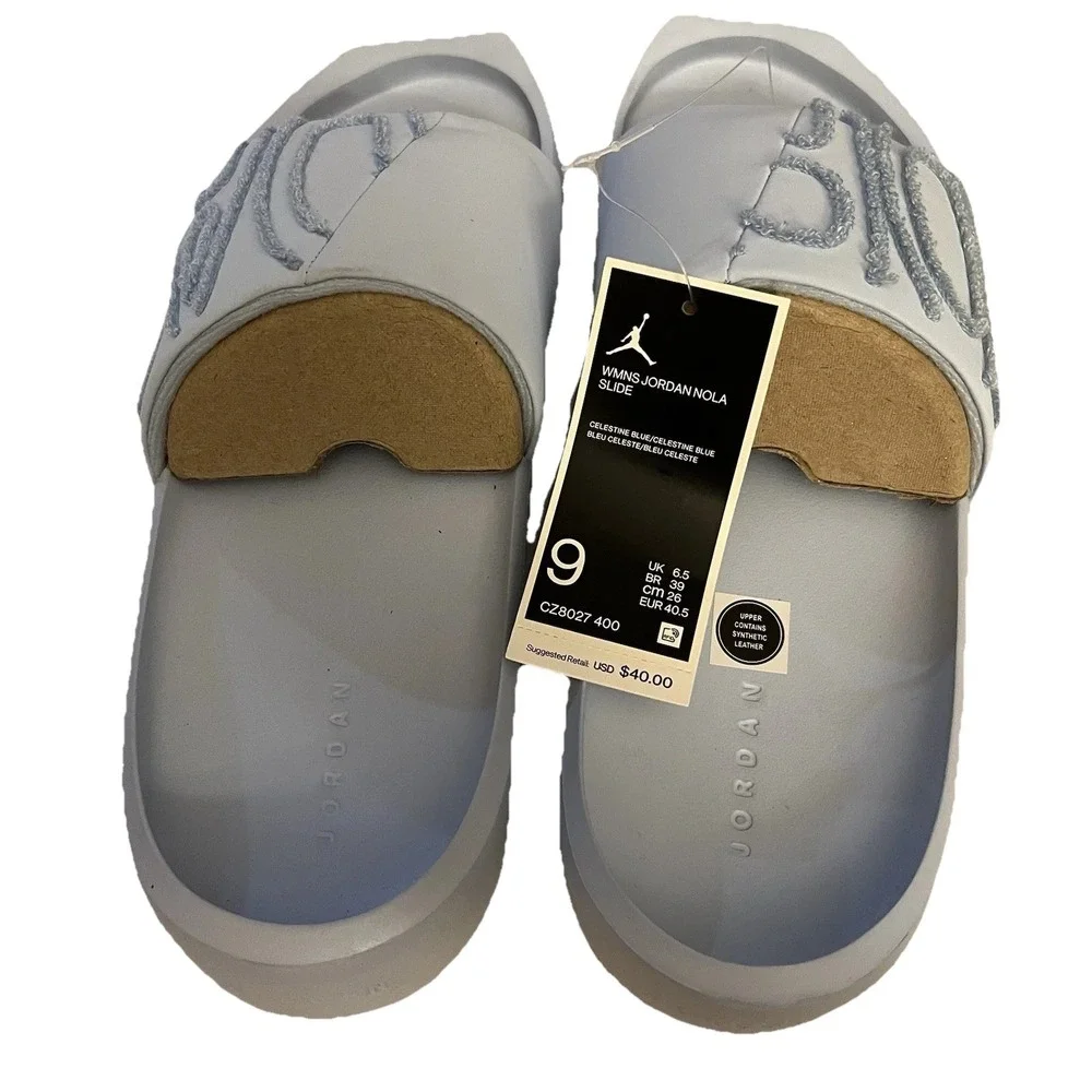 Women's Jordon Nola Slide Sz 9 Celestine Blue - Picture 5 of 10